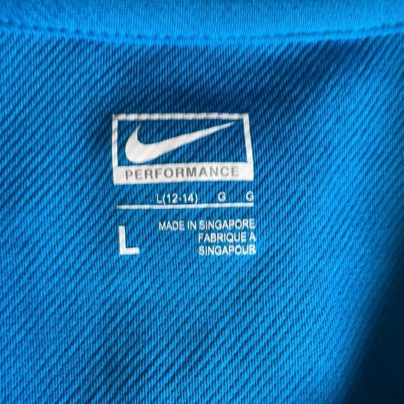 Boys Nike Blue Performance Tank Top - Picture 2 of 3